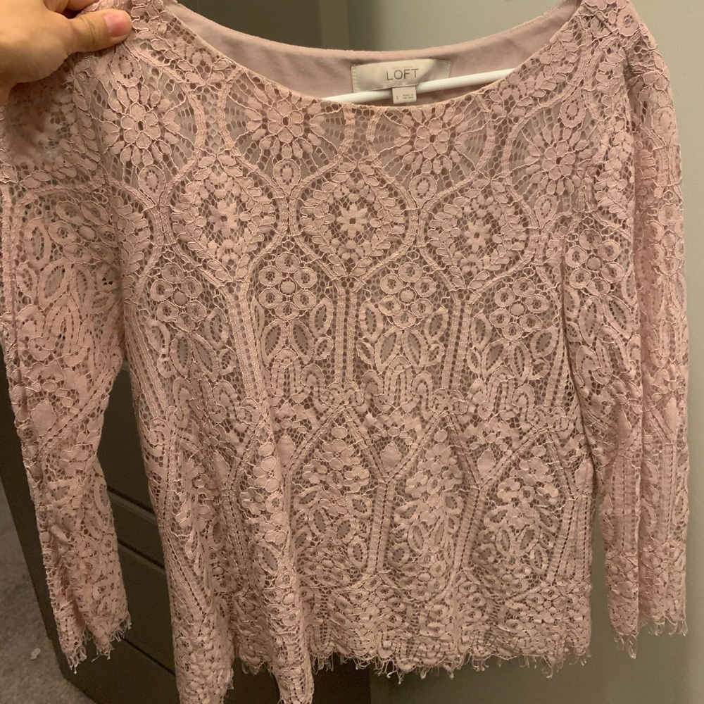 Ann Taylor LOFT Pink Blouse